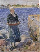 Christian Krohg Solskinn oil on canvas